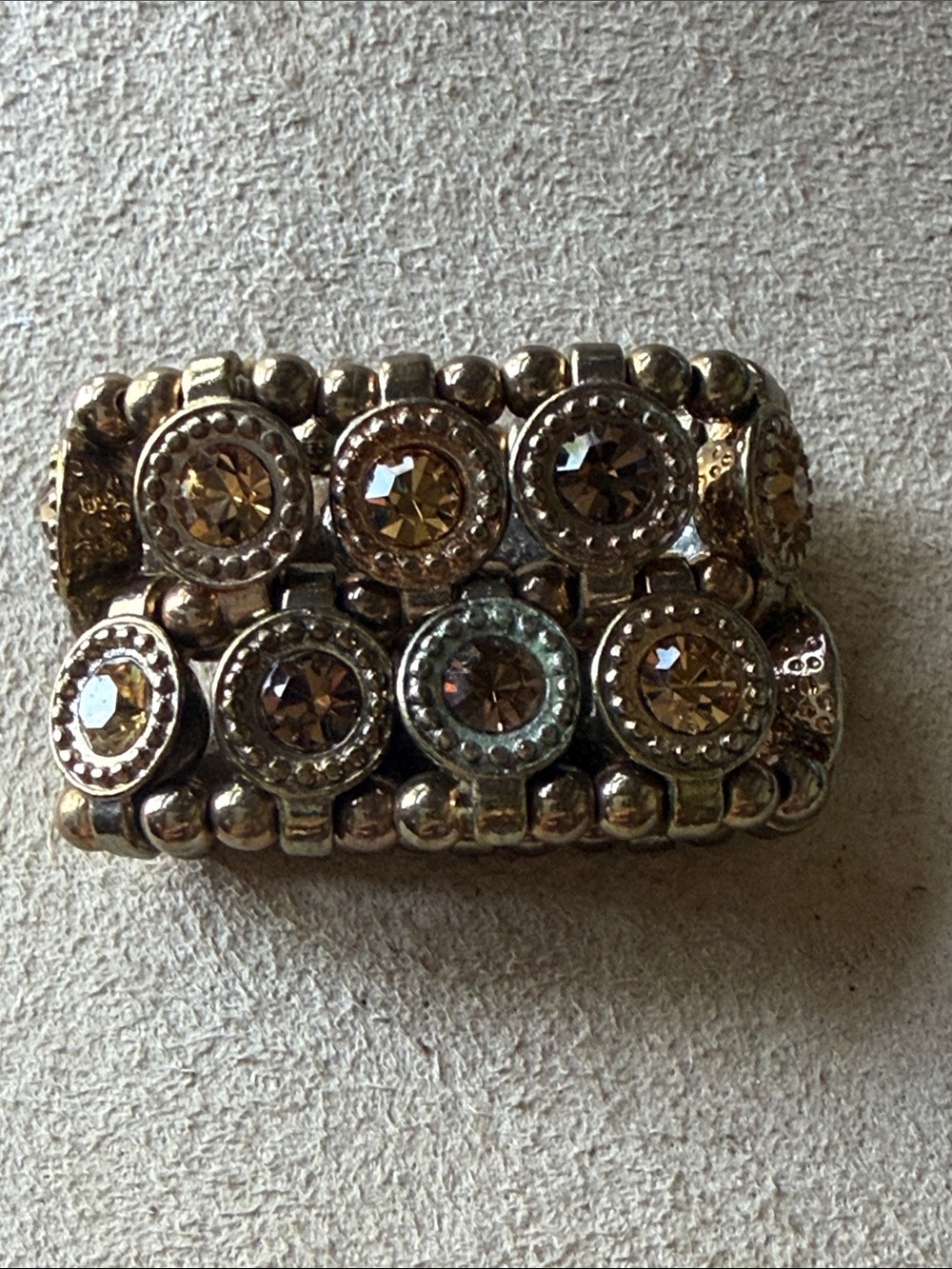 Vintage Crystal Cocktail Ring!